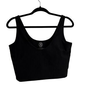 Sage Collective Womens Black Sports Bra Large Built In Support Bra Workout Gym